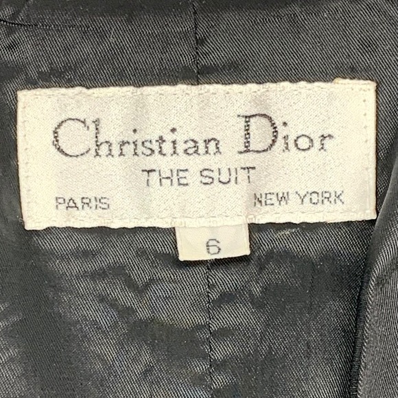Vintage CHRISTIAN DIOR cropped rayon linen blazer jacket - Picture 9 of 13